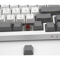 Клавиатура Ajazz AK820 (серый/белый, Ajazz Red)