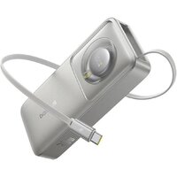 Внешний аккумулятор Baseus Free2Pull Power Bank with Retractable Cable 30W 10000mAh (серый)