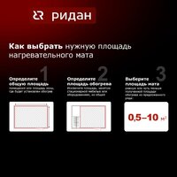 Нагревательный мат Ридан TF-200 1.5м2