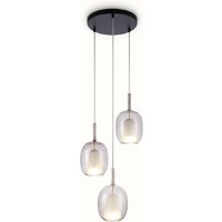 Подвесная люстра Ambrella light LH11156/3 BK/WH/TI (черный/белый/янтарь)