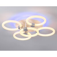 Припотолочная люстра Ambrella light Acrylica FA3841/4+1 WH (белый)