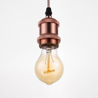 Подвесная люстра BayerLux Эдиссон 9468730 (розовое золото)