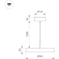 Подвесная люстра Arlight SP-Elegant-R500-37W Warm3000 033922(1)