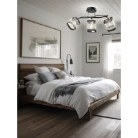 Припотолочная люстра Aitin Pro НПБ 02-3x60-101 9079/3 (черный/золото)