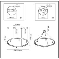 Подвесная люстра Odeon Light Fonda 4317/93L