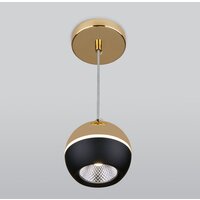 Подвесная люстра Elektrostandard DLS023 9W 4200K (черный /золото)