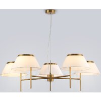 Подвесная люстра Ambrella LH72473/5 BS/WH (латунь/белый)