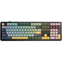 Клавиатура AULA F108 (черный/желтый/серый, Aula Caramel Latte, без кириллицы)