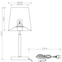 Настольная лампа Arte Lamp Rodos A2589LT-1SS