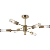 Припотолочная люстра Ambrella light LH55161/6 BS/CL (латунь/прозрачный)