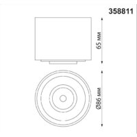 Точечный светильник Novotech Gesso 358811