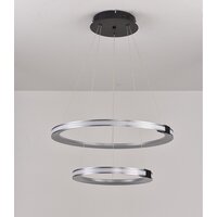 Подвесная люстра iLedex Vision 9225-6+4SD GR+BK