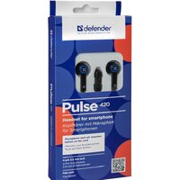 Наушники Defender Pulse 420 (черный/синий) [63423]