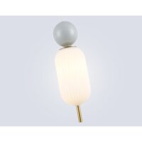Подвесная люстра Ambrella light LH53101 BS/GR/FR (латунь/серый/белый матовый)