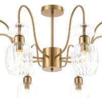 Люстра средней высоты Escada Gloss 1141/8PL E14*60W Antigue copper/Clear
