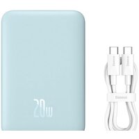 Внешний аккумулятор Baseus Magnetic Mini Wireless Fast Charge Power Bank 10000mAh 20W (голубой)