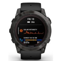Умные часы Garmin Fenix 7X Pro Sapphire Solar (карбоново-серый титан/черный)