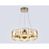 Подвесная люстра Ambrella light LH31021 BS/TI (латунь/янтарь)
