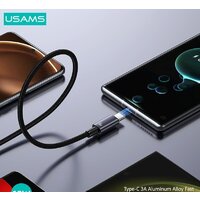 Кабель Usams US-SJ680 USB Type-A - USB Type-C (0.25 м, черный)