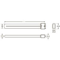 Люминесцентная лампа Osram Dulux L 2G11 18 Вт 4000 К