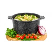 Кастрюля Elan Gallery Гармония вкуса 120285 (черный мрамор)
