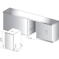 Встраиваемая посудомоечная машина Whirlpool WSIO 3O23 PFE X