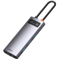Док-станция Baseus Metal Gleam Series 6-in-1 Multifunctional USB Type C CAHUB-CW0G