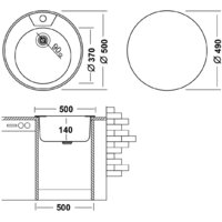 Кухонная мойка Ukinox FAD500 4C 0C
