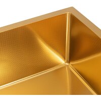 Кухонная мойка ARFEKA Eco AR 500*500 Gold PVD Nano Decor