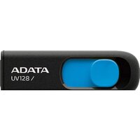 USB Flash ADATA DashDrive UV128 128GB (черный/синий)