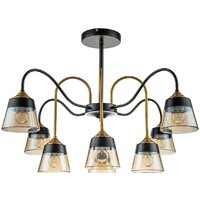 Подвесная люстра Escada 1147/8P (Black/Brass)