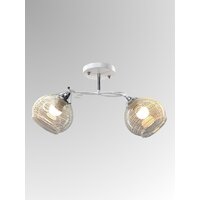 Люстра средней высоты Aitin Pro НПБ 02-2x60-101 6072/2 (белый/хром)