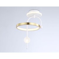 Люстра средней высоты Ambrella light Comfort FL66422 WH/GD (белый/золото)