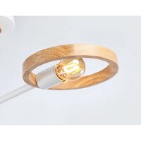 Люстра средней высоты Ambrella light Traditional TR8243/2 WH/LWD (белый/светлое дерево)