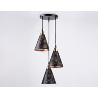 Подвесная люстра Ambrella light Traditional TR8435/3 BK/FGD (черный/золото)