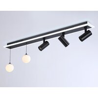Трековый светильник Ambrella light Comfort FL66202/1+5 BK (черный)