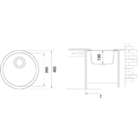 Кухонная мойка Longran Ultra ULS460 (sabbia/58)