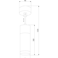 Светильник Евросвет Double Topper 50135/1 LED (хром/черный)