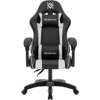 Игровое (геймерское) кресло Defender Legas (черный/белый)