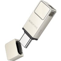 USB Flash Borofone BUD6 128GB (серебристый)