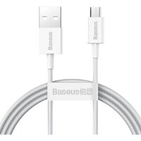 Кабель Baseus CAMYS-02 USB Type-A - microUSB (1 м, белый)