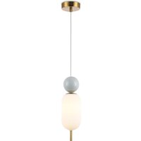 Подвесная люстра Ambrella light LH53101 BS/GR/FR (латунь/серый/белый матовый)