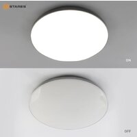 Припотолочная люстра Estares Moon 70W R-ON/OFF-450x65-WHITE/SILVER-220-IP44