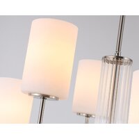 Подвесная люстра Ambrella light LH56211/6 SN/FR (никель/белый матовый)