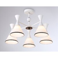 Припотолочная люстра Ambrella light Traditional TR3165/5 WH/BK (белый/черный)