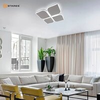 Припотолочная люстра Estares Aero 70W 4F-ON/OFF-455x455x57-WHITE/WHITE-220-IP20