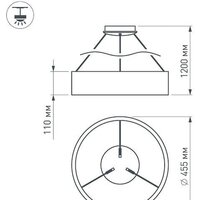 Подвесная люстра Arlight SP-TOR-RING-HANG-R460-33W Day4000 023392(1)