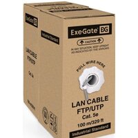 Кабель ExeGate FUTP4-C5e-CCA-S24-IN-PVC-GY-100 FTP