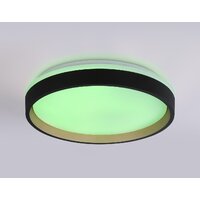 Припотолочная люстра Ambrella light Orbital FZ604 BK/GD (черный/золото)