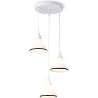 Подвесная люстра Ambrella light Traditional TR3167/3 WH/BK (белый/черный)